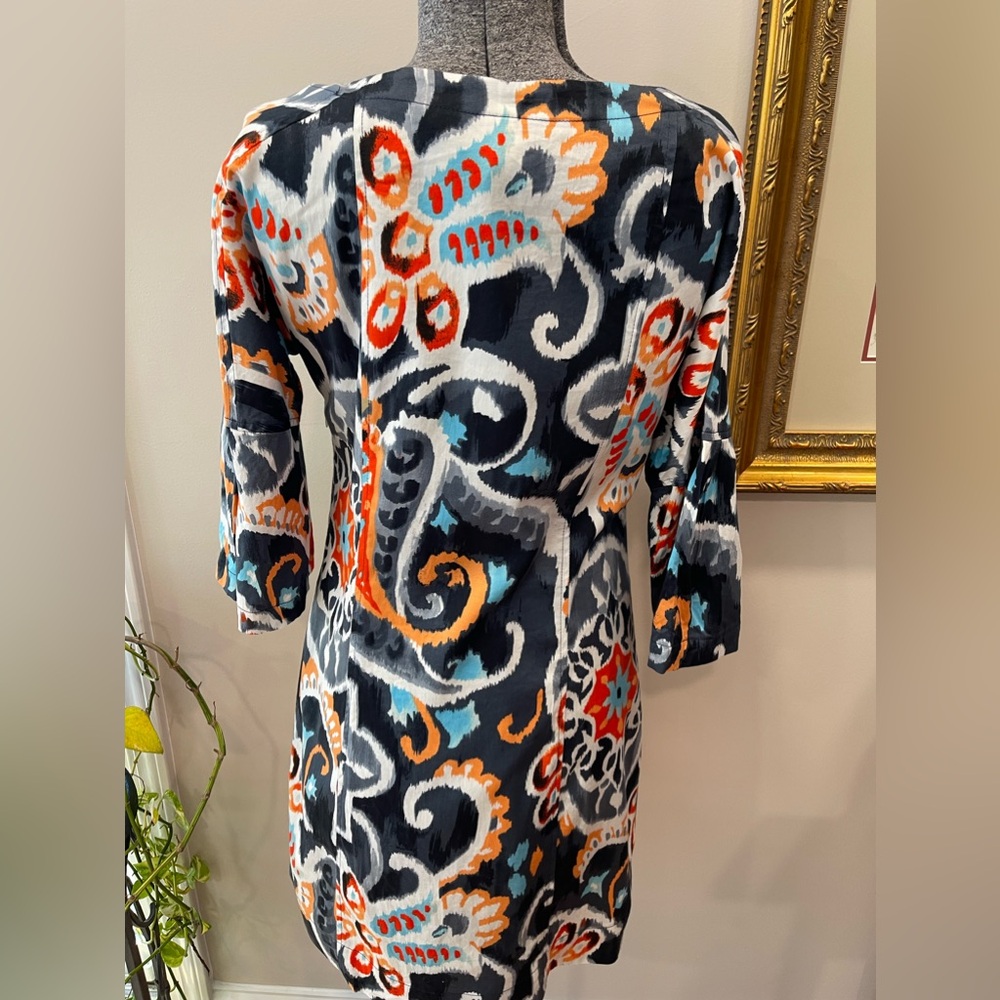 Uncle frank made in USA size small ladies Aztec print boho ruffle sleeve dress - Picture 5 of 14